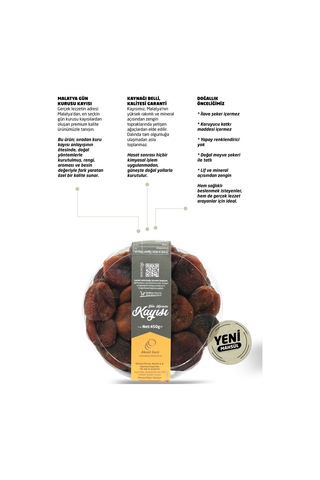 Malatya Gün Kurusu Kayısı 450g 450 G