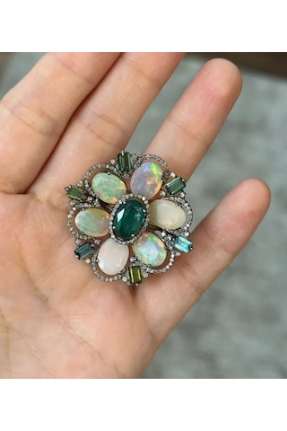 Allahverdi Türkmen Zümrüt Opal Yüzük 131