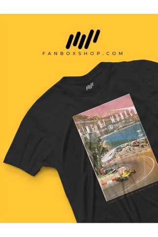 Flood Of Style King Of Monaco Ayrton Senna T-shirt Siyah