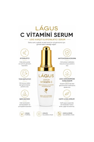 Lágus Leke Karşıtı ve Aydınlatıcı Vitamin C Serum 30 ML