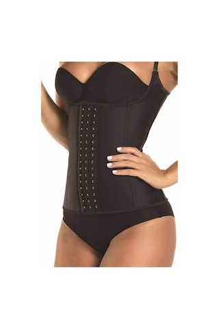 Mistirik Trigoso Model 4 Kademeli Askılı Latex Sıkılaştırıcı Ve Toparlayıcı Bel Eğitmeni Siyah Renk Siyah