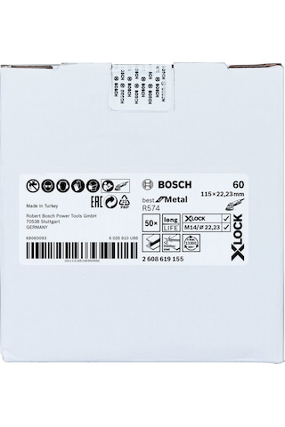 BOSCH X-Lock Best For Metal 115Mm 60Kum Fiber Disk - 2608619155