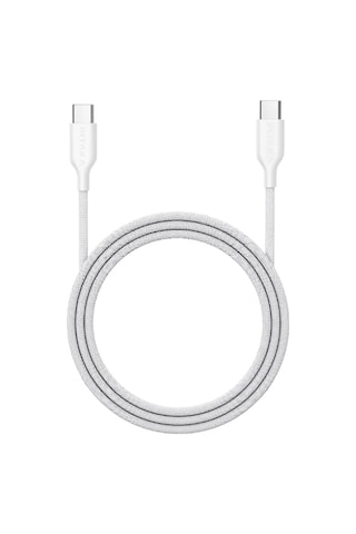 Pitaka Flex Braided Örgülü Tasarımlı Type-c To Type-c Pd Data Ve Şarj Kablosu 60w 1.2m Beyaz