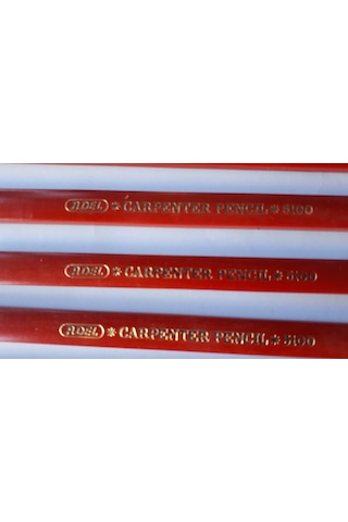 Marangoz Kalemi Kalın 1.2 Cmx 0,6 Cmx0,4 Cmx17.5 Cm Adel Marka 9 Adetli Paket Diğer