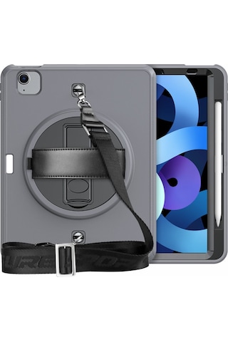 Newface Apple Uyumlu iPad Pro 11 2020 Kılıf Strap-c Otterbox Tablet Kapak - Gri gri