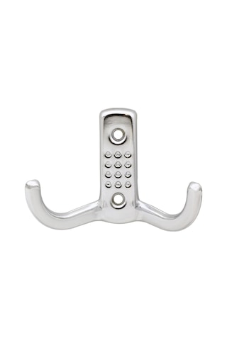 Noktalı Askı Portmanto Vestiyer Duvar Dolap Elbise Mobilya Askılığı Metal Askısı Askılık 5 Adet Krom