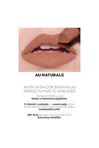 Avon Glimmerstick Dudak Kalemi Nude + Ultra Mat Ruj Au Naturale
