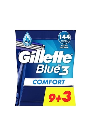 Gillette Blue3 Comfort Kullan At Erkek Tıraş Bıçağı 9+3 Adet