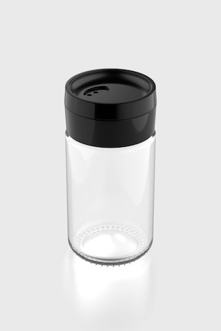 Renga Dorian 105 Ml Siyah Kapaklı Cam Tuzluk 121006 Siyah