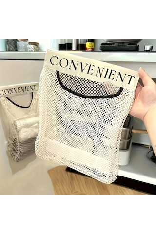 Trendooze White Büyük Kapasiteli File Saklama Çantası - Asılabilir Duvar Düzenleyici Kapasiteli Çanta