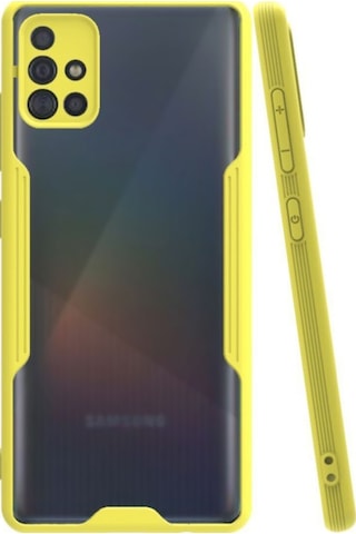 Samsung Galaxy A51 ile Uyumlu Kapak Colorful Kamera Korumalı Silikon Kılıf