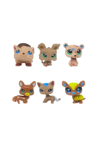 Pet Star Little 6'lı Sevimli Hayvanlar Figür Seti -2 Minişler