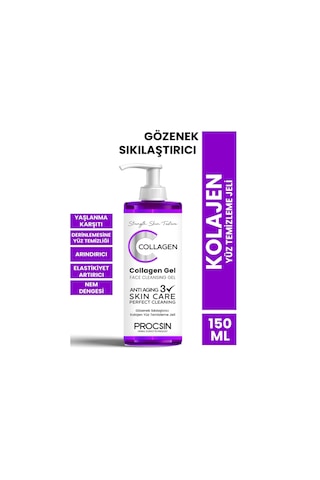 Procsin Kolajen İçerikli Gözenek Sıkılaştırıcı Yüz Temizleme Jeli 150 ML