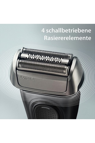 Braun Series 8 Erkek Elektrikli Tıraş Makinesi, 4+1 Tıraş Başlığıyla, Elektrikli Tıraş Makinesi, Hassas Uzun Saç Kesme Makinesi, Şarj İstasyonu, 60 Dakika Çalışma Süresi, Islak Ve Kuru, Almanya'da Üretilmiştir, 8510s, Siyah