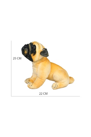 Havlayan Pug Köpek Peluş Oyuncak 25 Cm