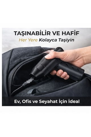 Qasul X8yenı Nesil Taşınabilir Üfleyici Teknolojisi Yüksek Performanslı Mini Temizlik Üfleyici + Gece Lambası