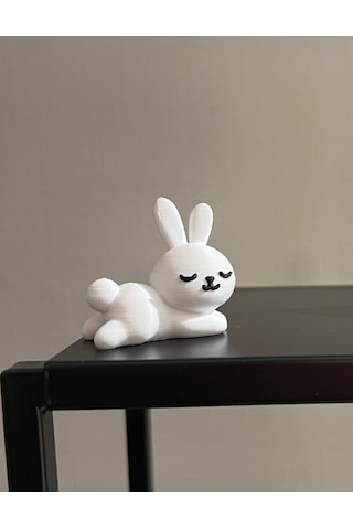 Uykucu Küçük Tavşan - Bunny Nap Time Tavşan Süs Dekor Obje 1 Adet