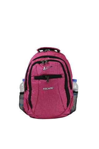 Escape Esc 307 Çizgili Polyester Kumaş Sırt Çantası Pembe