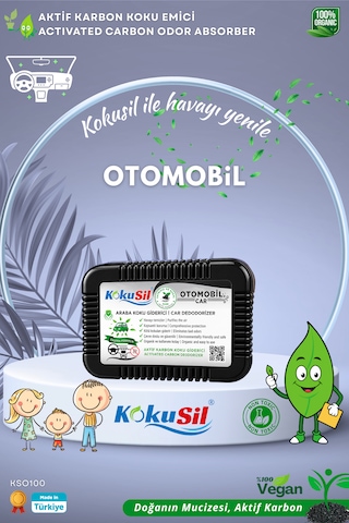 Kokusil Otomobil, Araba, Oto Ve Kamyon Koku Giderici Koku Emici Siyah
