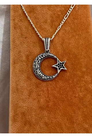 Bayrak Modeli Gümüş Erkek Kolyesi F160020106