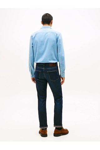 Tommy Hilfiger Straıght Denton Str Blacker Blue Erkek Mavi Denim Pantolon - Mw0mw40354
