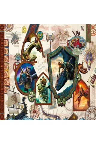 Hd 113 How To Train Your Dragon Puzzle 200 Prç Standart