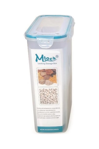 Hava Sızdırmaz Contalı Bakliyat Saklama Kabı 45 L 4 Lü Set Çok Renkli