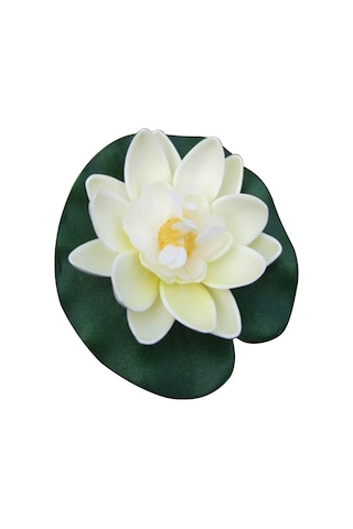 Konesam Gerçekçi 18cm Eva Lotus Çiçeği - Akvaryum, Havuz Ve Gölet Dekorasyonu İçin Yüzen Yapay Bitki