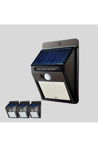 Güneş Enerjili Sensörlü Led Duvar Lambası Ip65 Dış Mekan Aydınlatma