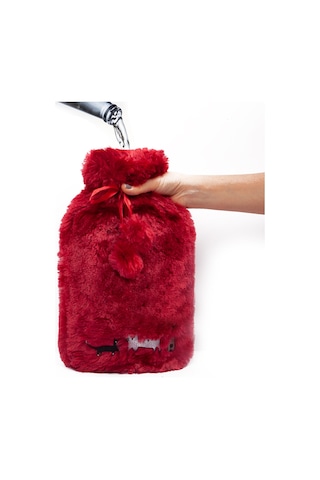 Biggdesign Cats Peluş Sıcak Su Torbası Bordo