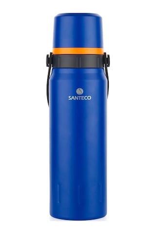 Schafer Santeco Çelik Termos 1200 Ml Mavi