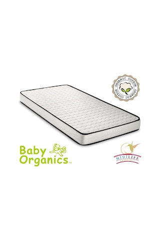 60 x 120 Midilife Organic Yaylı Bebek Yatağı Ortopedik Yaylı Yatak