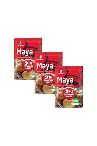 Pakmaya Instant Maya 9'lu 90 Gr X 3 Adet