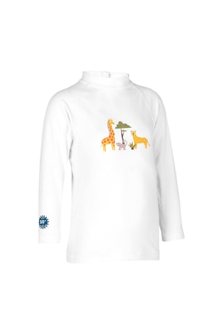 Decathlon Nabaiji Bebek Uv Korumalı Uzun Kollu Tişört - Savan Baskılı