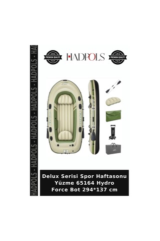Delux Serisi Spor Haftasonu Yüzme 65164 Hydro Force Bot 294 137 Cm Çok Renkli