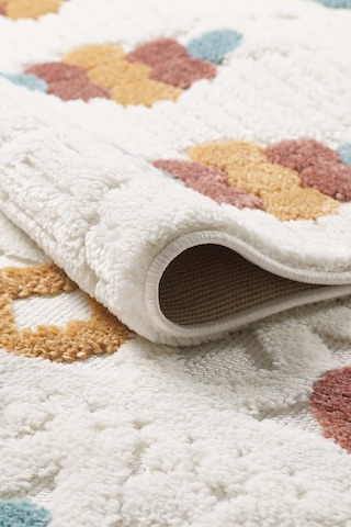 Mariesse Home Elit Bukleli Multi Renkler Yumuşak Peluş Post Shaggy Çocuk Odası Oturma Odası Salon Halısı 0911a Çok Renkli