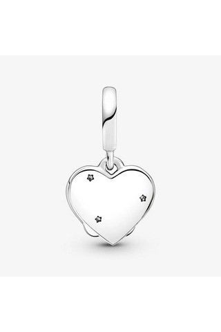 Nur Silver Kediler Ve Kalpler Gümüş Sallantılı Charm Nur-ch00009 Çok Renkli