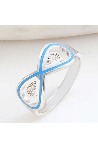 Casera's Gümüş Zirkon Taşlı Sonsuzluk Kadın Yüzük Csr2185290 Gümüş