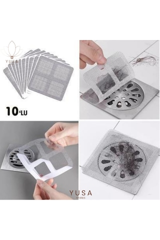 10'lu Banyo Ve Mıutfak Lavabo Koku Önleyici Ve Haşere Böcek Önleyici Gider Filtresi - Al40yt0040yu Gri