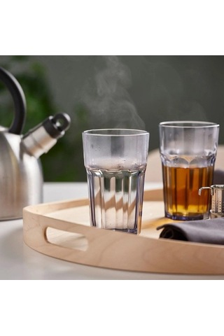 Ikea Pokal Meşrubat Bardağı 350 Ml Şeffaf Mor Şeffaf/mor