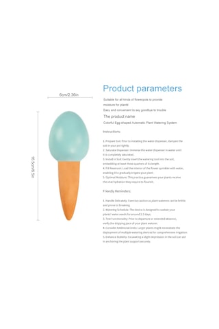 4 Adet Otomatik Bitki Sulama Stakes Yumurta Kendinden Sulama