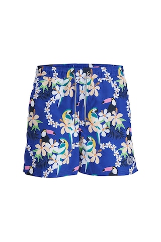 Jack & Jones Jpstfıjı Jjswım Aop Ss24 Ly Sn Erkek Bluing Deniz Şortu - 12253230