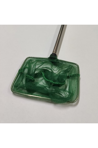 Tls Akvaryum Balık Kepçesi 4" / 10x8cm - 36 CM Metal Saplı