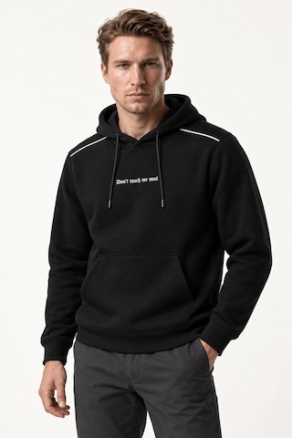 Redline Donyt Erkek Yeni Sezon Regular Fit Kapüşonlu Pamuklu Sweartshirt Siyah