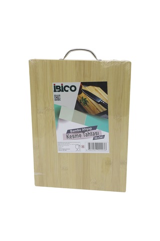 Northcity Metal Kulplu Bambu Kesme Tahtası 26x36x1.7 Cm Bambu Ahşap