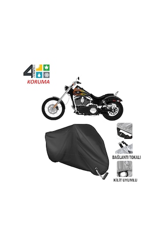 Chopper Serisi Motosiklet Brandası ( Kilit Uyumlu - Siyah Chopper Serisi Motosiklet Brandası ( Kilit Uyumlu - Siyah
