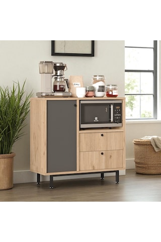 Robin Home Çok Amaçlı Dolap Mutfak Dolabı Sepet-gri Ahşap - Antrasit