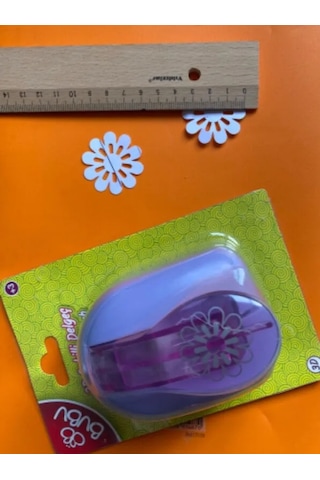 Şekilli Delgeç 3d 3 Boyutlu Çiçek Desenli Punç 4 Cm Sanat Etkinlikleri İçin Çok Renkli