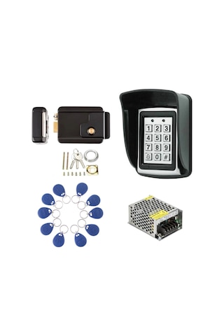 Electrima Rfıd Şifreli Metal Kapı Kilidi Kartlı Geçiş Kontrol Sistemi