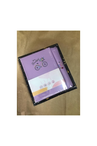 Atakids Lizy Yaşam Motto Baskılı Süresiz Ajanda Ve Kalemlik Seti 168 Yaprak 14 20 Mor Çok Renkli